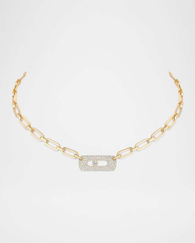 MY MOVE 18K YELLOW GOLD NECKLACE